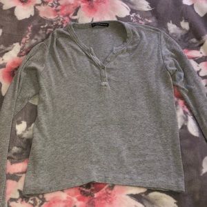 Grey Long sleeve brandy Melville top